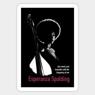 Esperanza Spalding silhouette Magnet